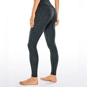 CRZ YOGA - Nakedfeel Leggings Double Waistseam - Leopard Printed 🖤🩶 - Small
